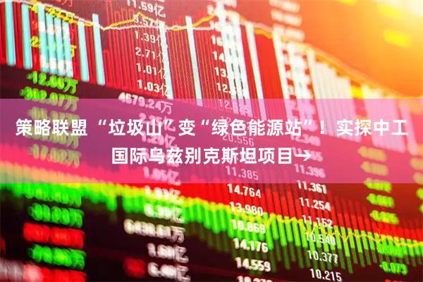 策略联盟 “垃圾山”变“绿色能源站”!实探中工国际乌兹别克斯坦项目→