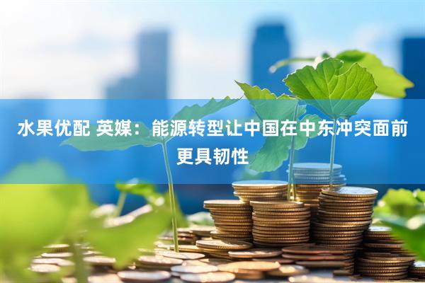 水果优配 英媒:能源转型让中国在中东冲突面前更具韧性