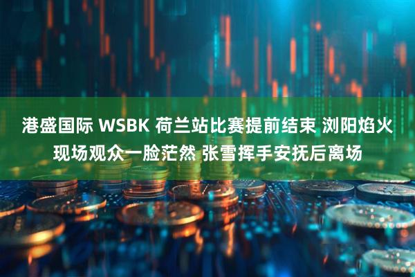 港盛国际 WSBK 荷兰站比赛提前结束 浏阳焰火现场观众一脸茫然 张雪挥手安抚后离场