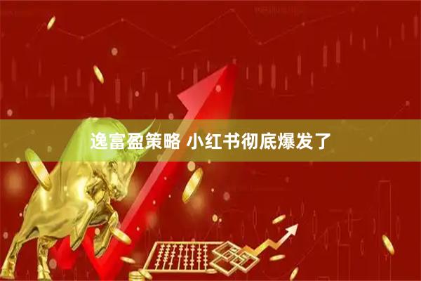 逸富盈策略 小红书彻底爆发了